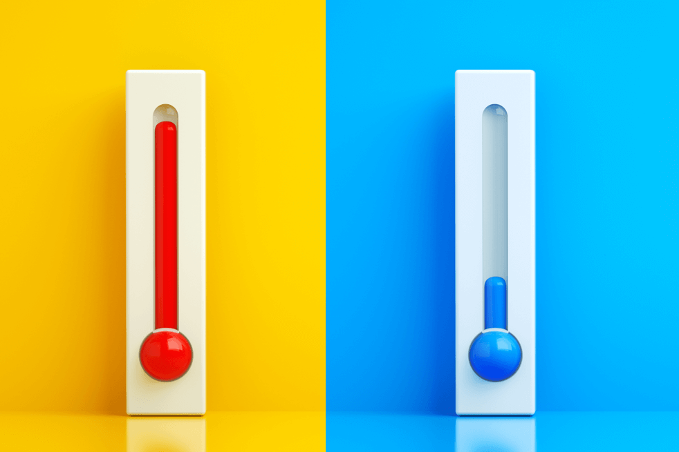 red-therometer-next-to-blue-therometer