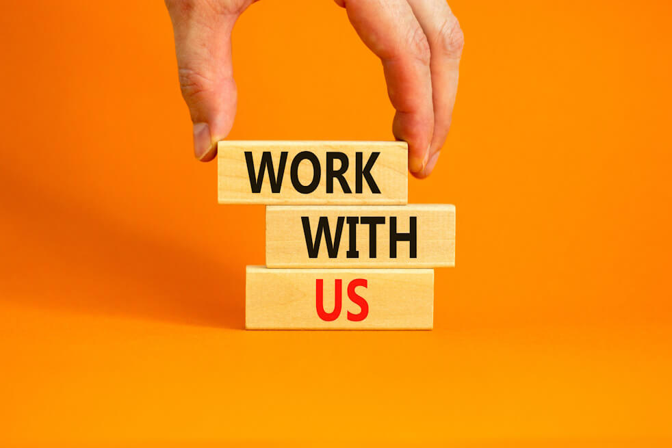 Work with us symbol