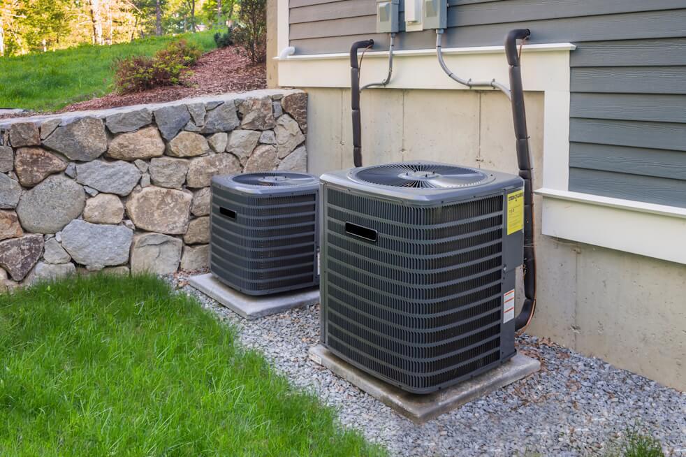hvac system outside of home