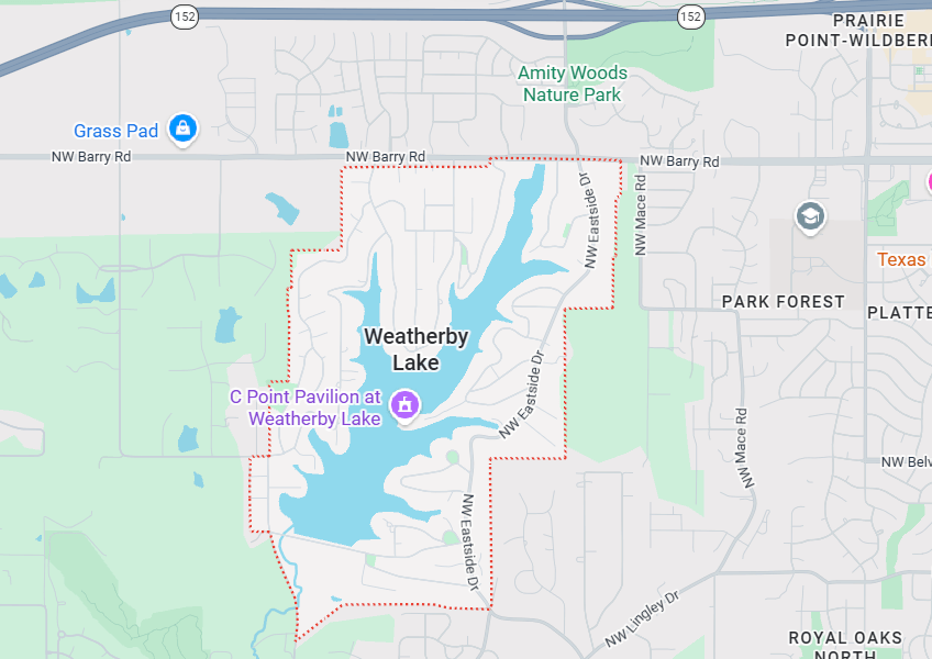 weatherby lake google maps